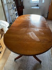 Cherrywood Extending Dining Table With Six Chairs - Two Carvers Good Usable Cond