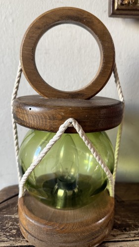 Vintage fishing bouy lamp - fishing, lamp-
