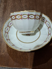 A late 18thc New Hall hybrid hard paste Tea Bowl And Saucer pattern 89 c.1785-90