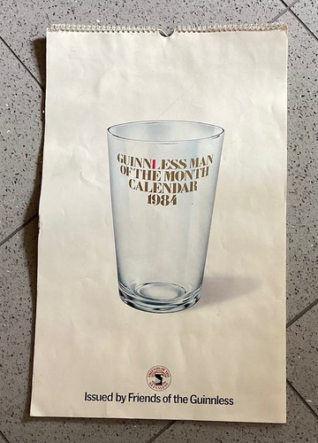 Vintage guinness calendar 1984 - vintage,