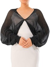 Glitter Shrug Long Sleeve