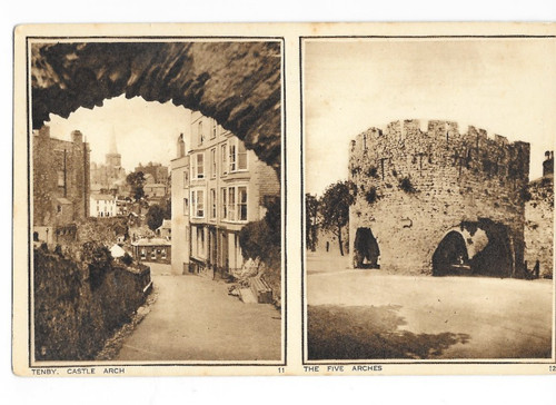 Postcard tenby view - -, of