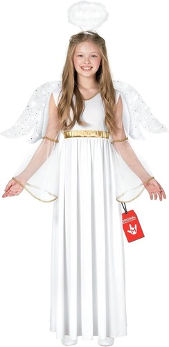 Girls white angel costume kids - costume,