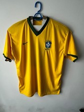 Nike Brazil National Team 2014 Home Football Jersey Men's Yellow Neymar Jr #10