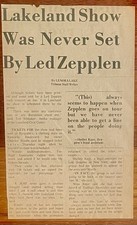 Led Zeppelin Lakewood Show /