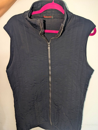 Prada men black vest full - black,