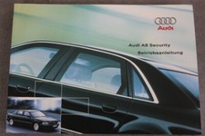 Audi security owners manual - a8,