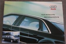 Audi A8 Security Owners Manual 2001 Owners Manual Audi A8 Armoured