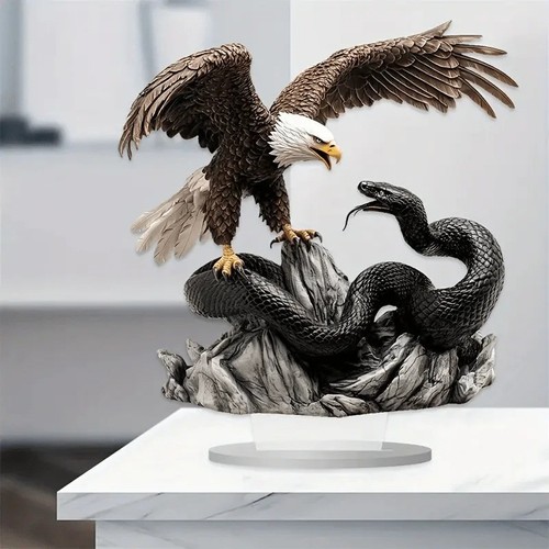 Eagle statue desktop ornament - desktop,
