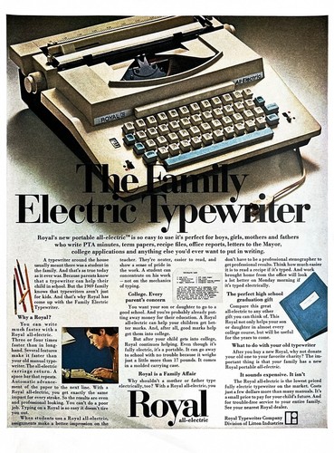 1969 royal typewriter genuine - typewriter,