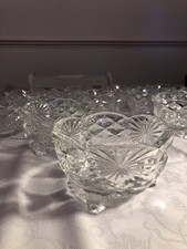 Ideal Afternoon Tea Crystal Cut Vintage Glass Sugar/Candy bowl 14 available 