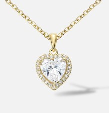 Heart Crystal Pendant 925