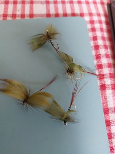Green drake mayfly size 10s - green,