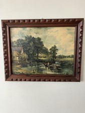 Vintage haywain textured - vintage,