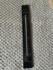 R Baur & Co Wooden  Wall Thermometer In Fahrenheit Only