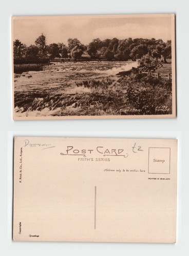 Postcard the weir tiverton - postcard,