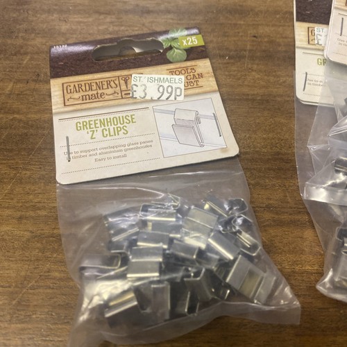 Greenhouse glazing clips - glazing, clips,