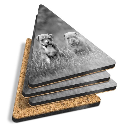 Triangle coasters bw - 4x,