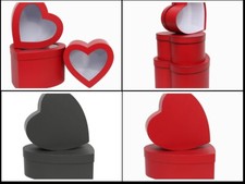 Heart Shaped Flower Hat Boxes