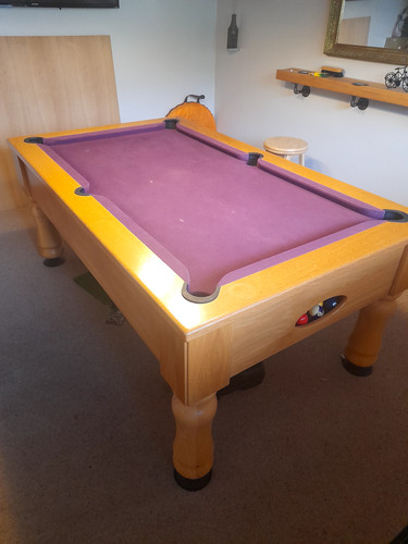 6ft slate bed pool table - slate,