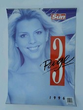 The Sun Page 3 Calendar 1996