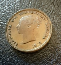 1844 Victoria Copper Half