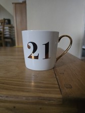 Coffee mug celebrating 21st - coffee,
