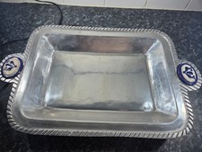 Vintage Solid Pewter Tray with