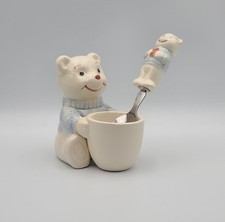 Vintage Ceramic Egg Cup Spoon