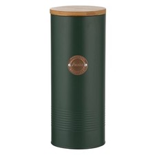 Pasta Jar Green Metal Tin