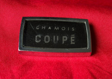 Singer Chamois Coupe Chrome Metal Script Badge Original 65mm x 37mm