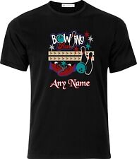 Personalised Bowling Fun Full Colour D.T.F Black Cotton T shirt