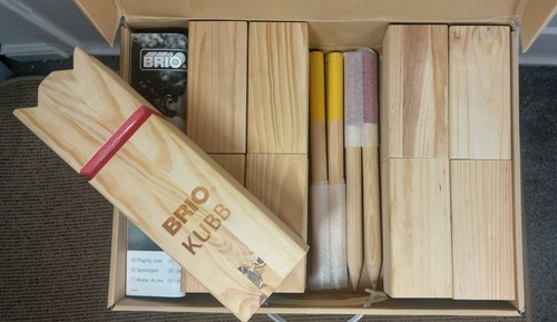 Rare vintage brio kubb game - brio,