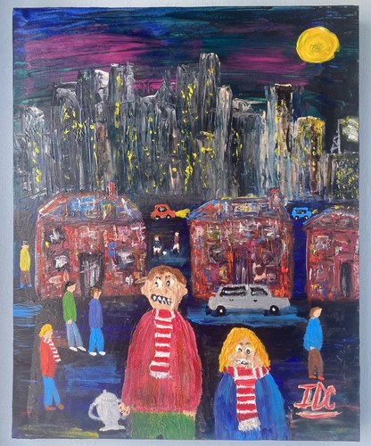 Cup fever acrylic - “cup, fever”