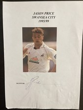 Jason Price - Swansea City A.F.C. Signed Picture