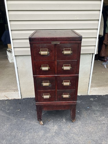 Antique file cabinet stackable - antique,
