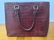 OSPREY OF LONDON Bag Croc Embossed Leather Tote Women's Handbag
