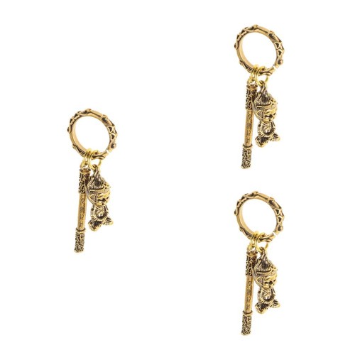 3pcs brass monkey - brass, statue