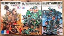 TAMIYA MILITARY MINIATURES  - 3 SETS  -  CONTENTS SEALED - 1:35 - ORIGINAL ISSUE