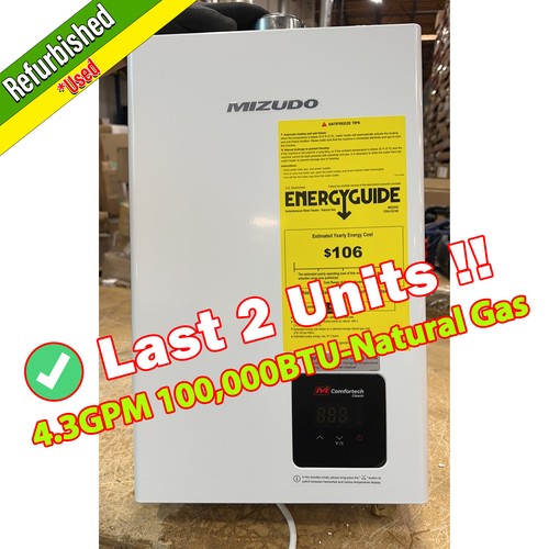Natural gas tankless - natural, water