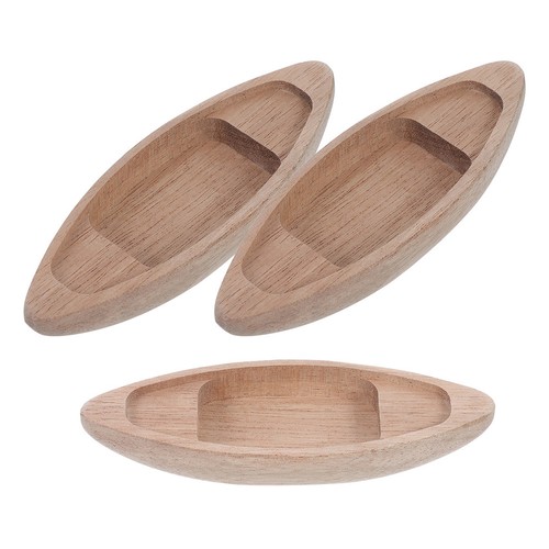 3pcs brown wooden - 3pcs,