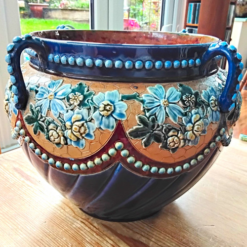 Doulton lambeth jardiniere - jardiniere, by