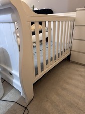 Boori Sleigh Cot Bed White