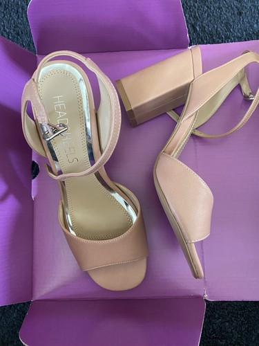 Ladies beige sandals block - beige,