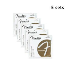 5 sets Fender 70XL 80/20 Bronze Extra Light Acoustic Guitar Strings 10-48