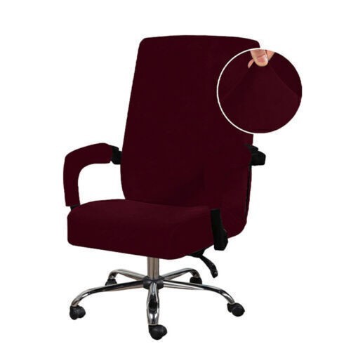 Velvet stretch office chair - stretch,