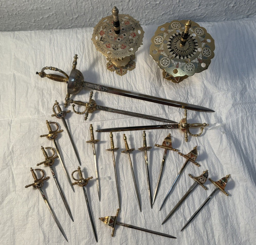 Toledo brass sword holder - sword,