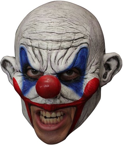 Angry clown chinless head - clown,