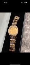 Beautiful 22ct & 9ct gold Sovereign 5 Bar Gate Bracelet 