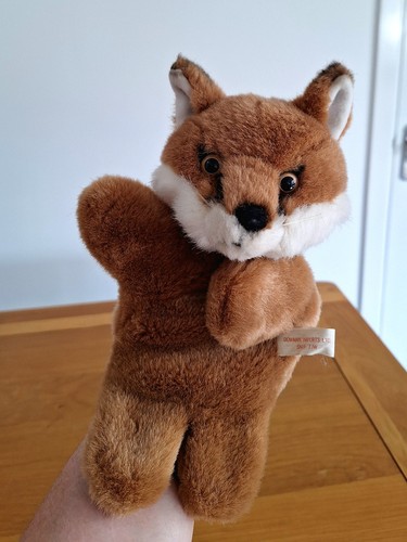 Fox hand puppet toy dowman - fox,